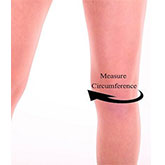 Active650 Knee Support measuring instructions and sizing guide