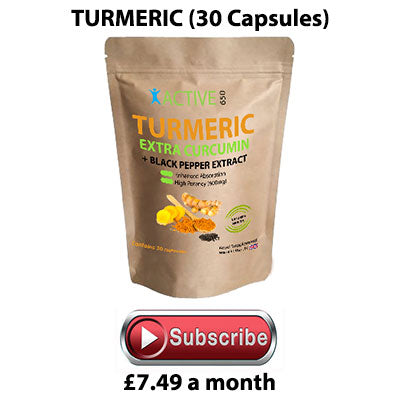 Active650 turmeric with extra curcumin and piperine for increased absorption