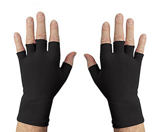 protective fingerless gloves