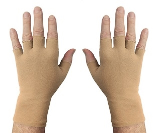 flesh colored fingerless gloves