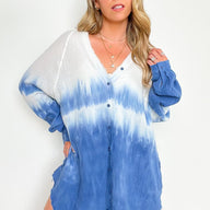  Aelin Tie Dye Button Down Top - kitchencabinetmagic