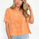  Amorettah Acid Wash Cropped Tee - BACK IN STOCK - kitchencabinetmagic