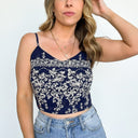  Certain to Stun Floral Print Crop Top - kitchencabinetmagic