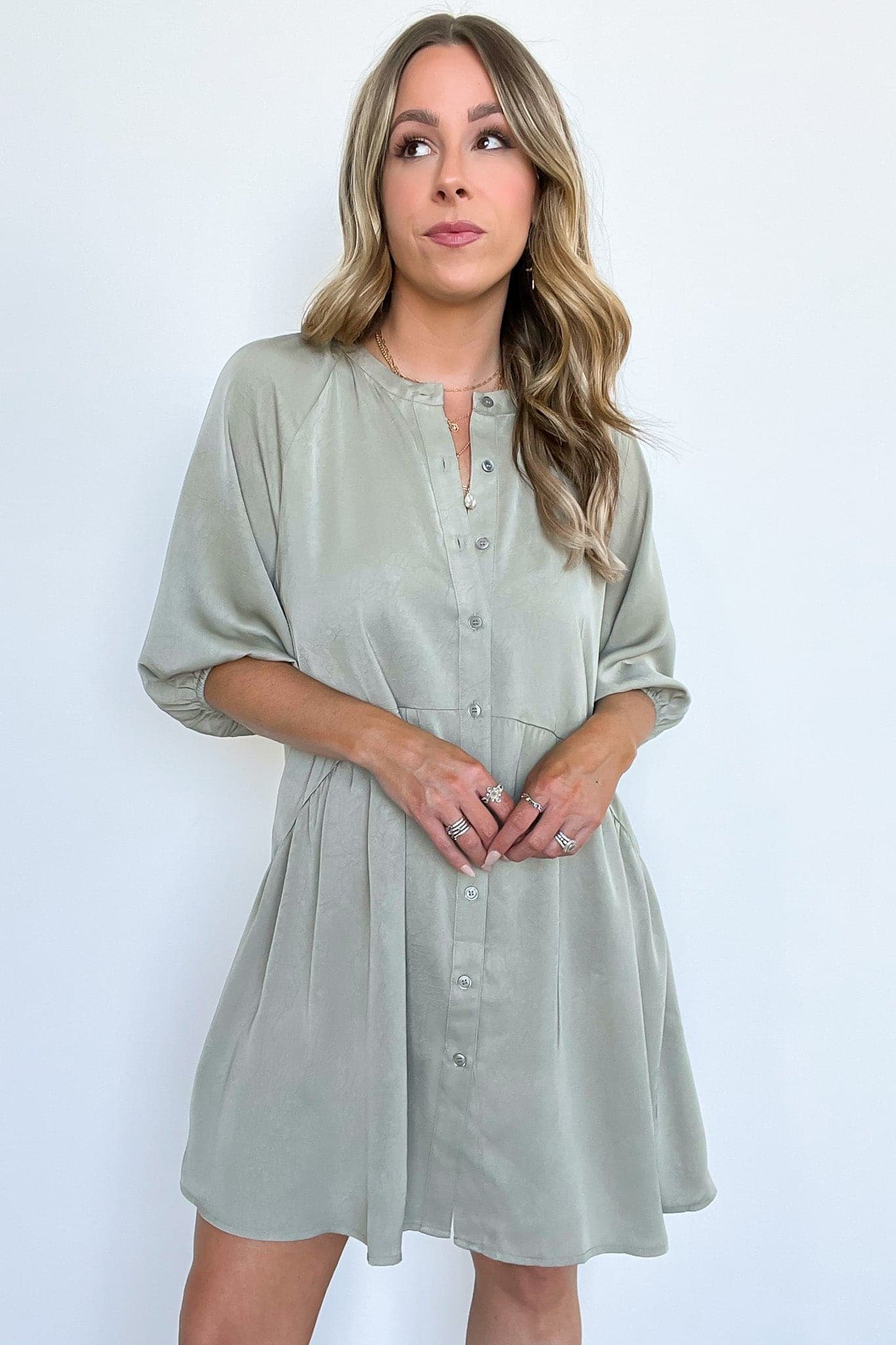  Cordeliah Button Down Babydoll Dress - kitchencabinetmagic