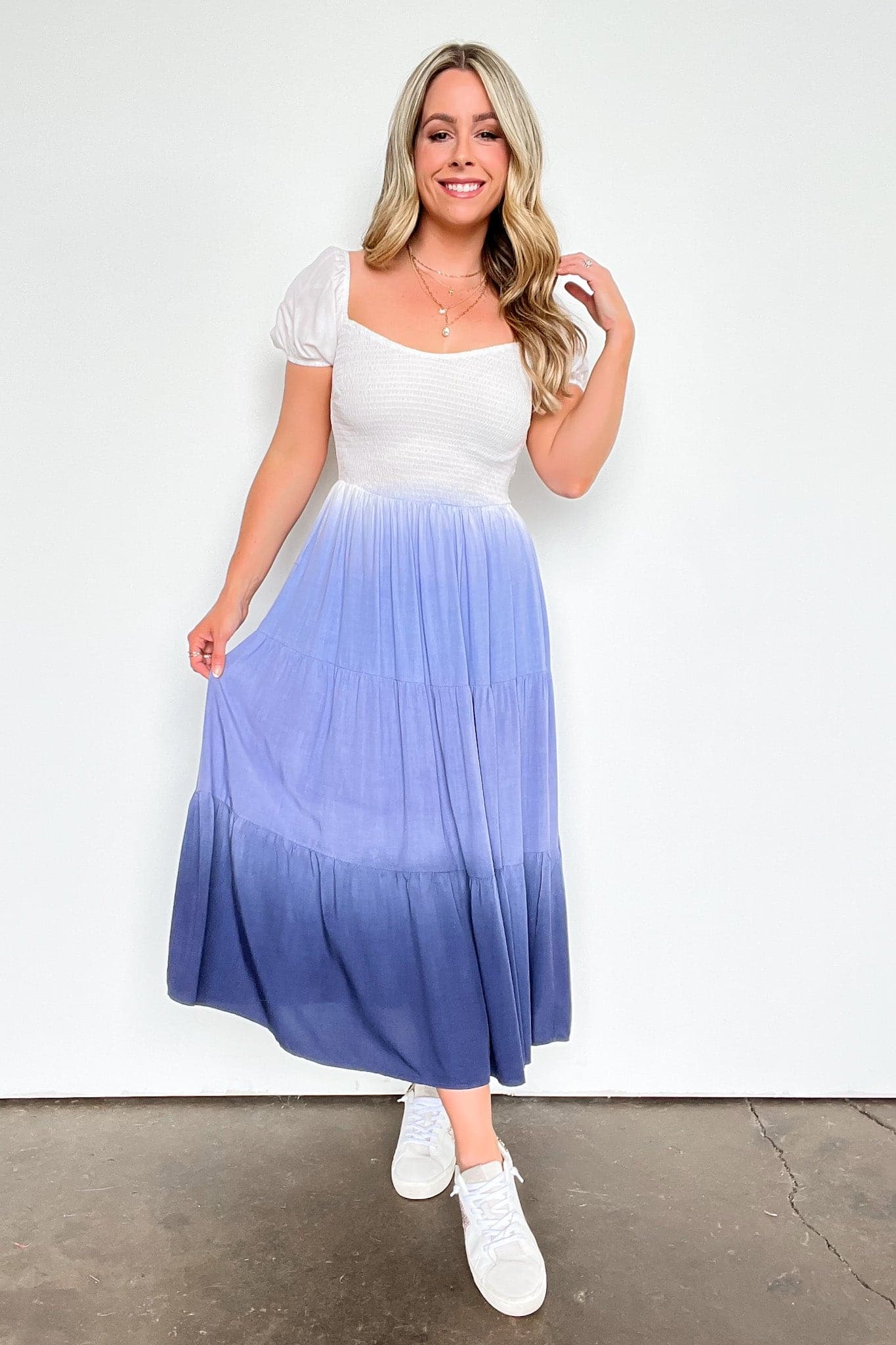  Destined Romance Ombre Tiered Maxi Dress - kitchencabinetmagic