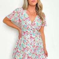 Forever Blossoming Floral Wrap Dress - kitchencabinetmagic