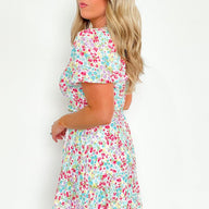  Forever Blossoming Floral Wrap Dress - kitchencabinetmagic