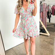  Forever Blossoming Floral Wrap Dress - kitchencabinetmagic