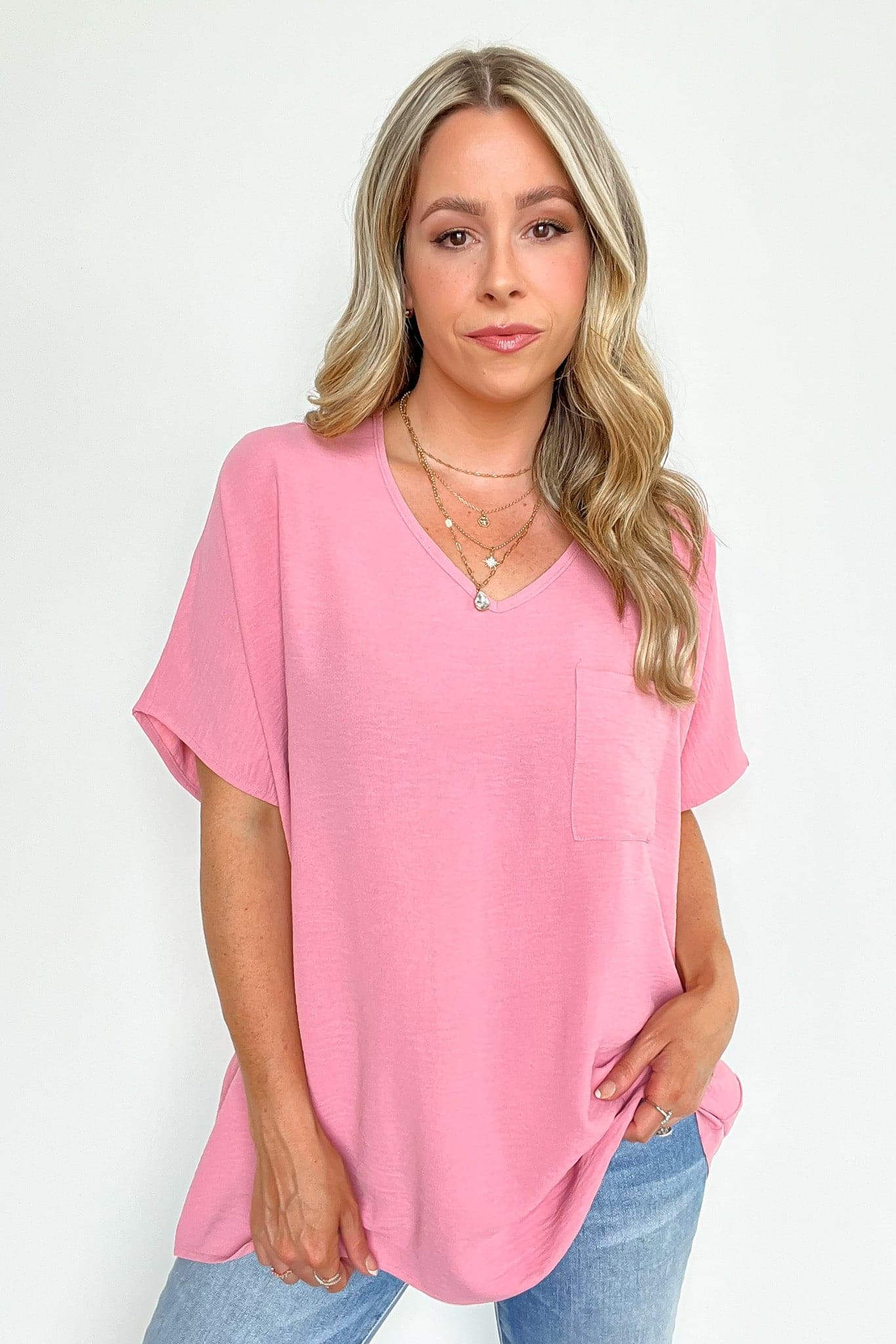  Gisella V-Neck Dolman Top - kitchencabinetmagic