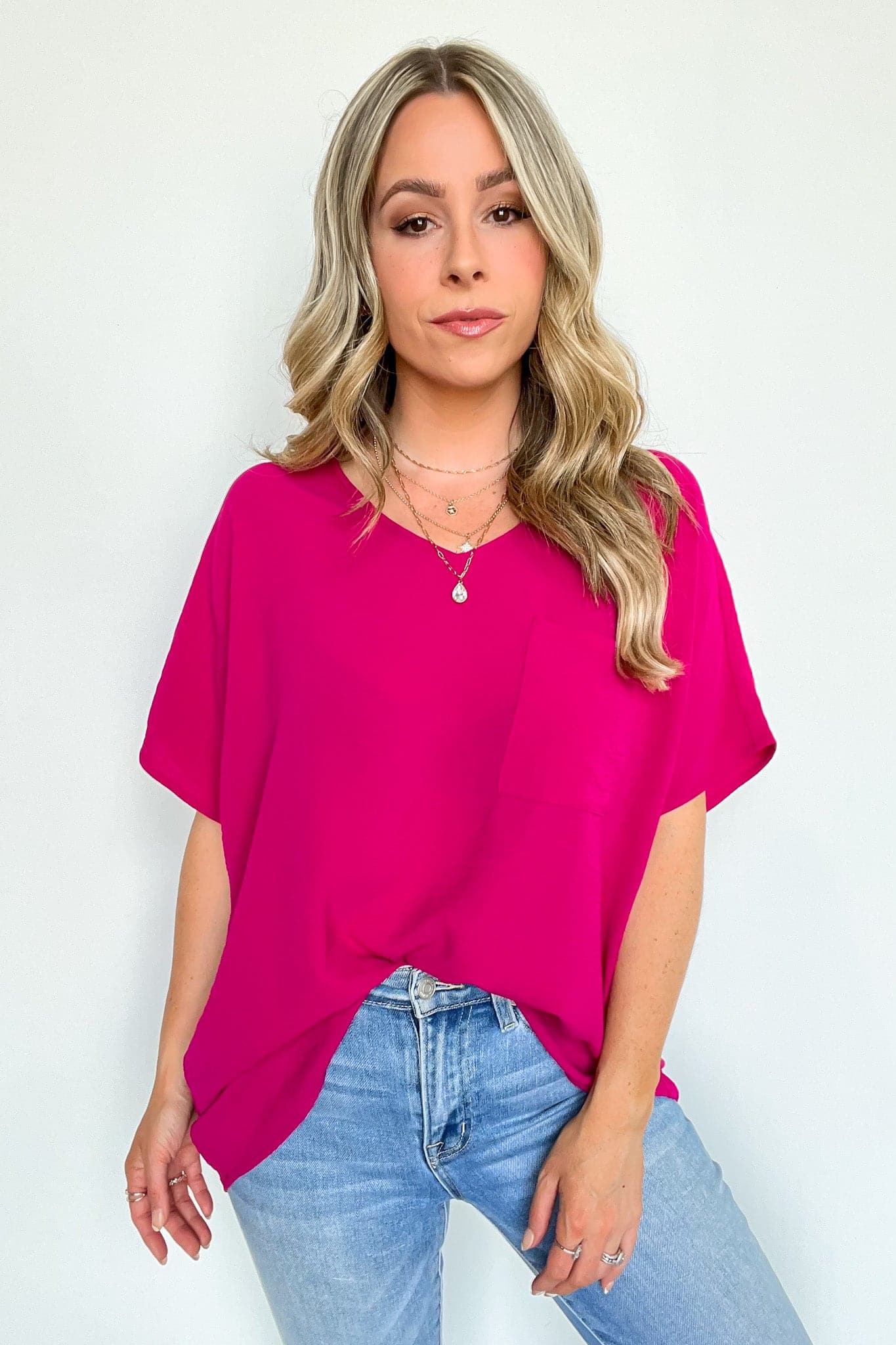  Gisella V-Neck Dolman Top - kitchencabinetmagic