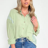  Jemmah Long Sleeve Button Top - kitchencabinetmagic