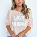  Lazy Sunday Relaxed Vintage Graphic Tee - kitchencabinetmagic