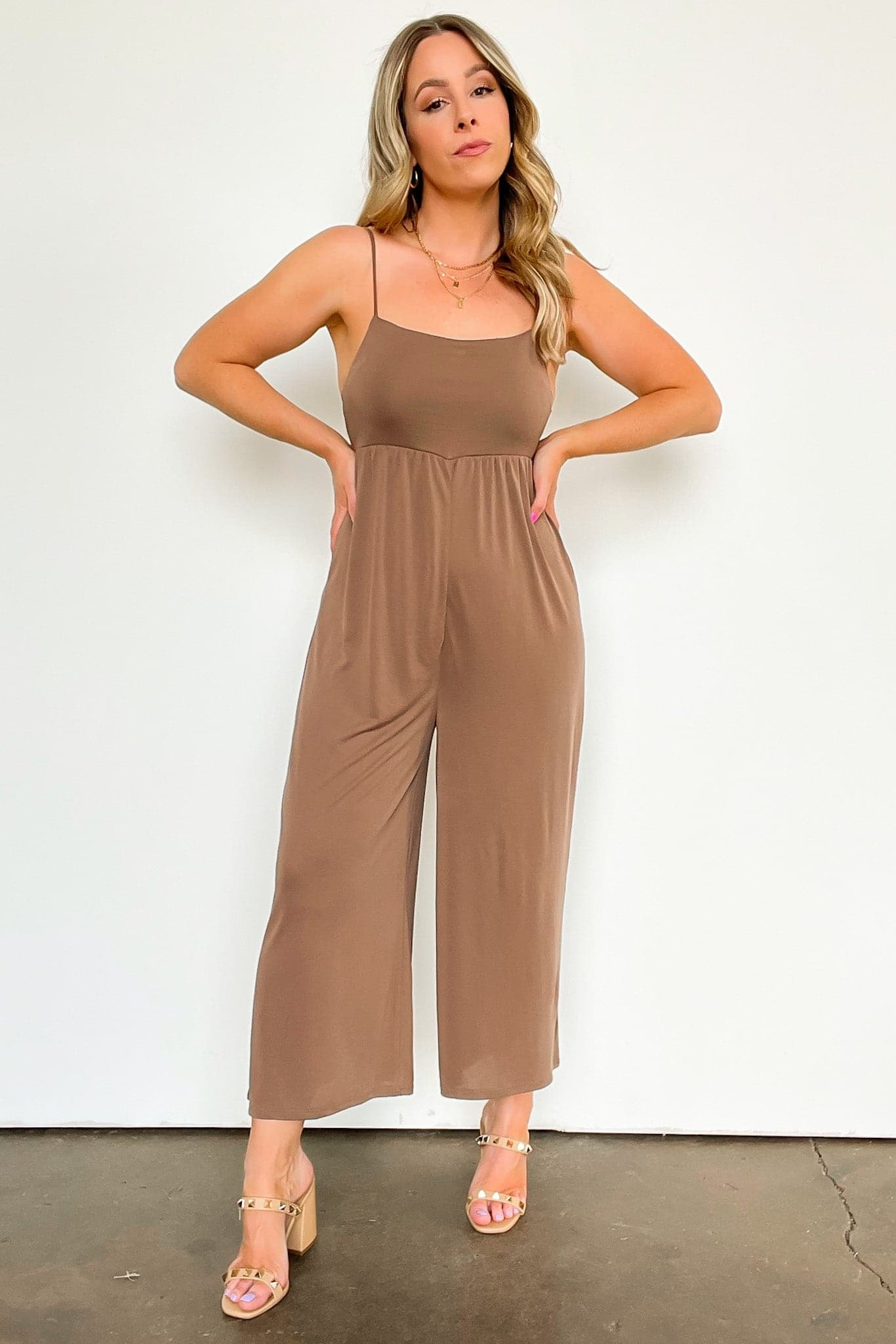  Out to Brunch Flowy Knit Jumpsuit - kitchencabinetmagic