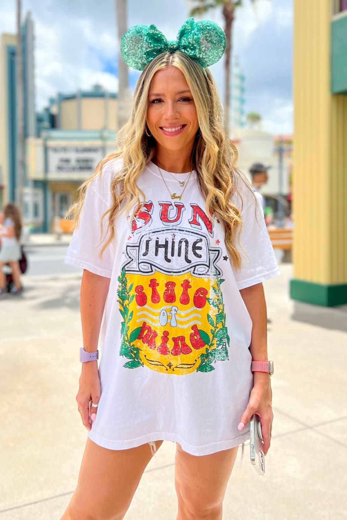  Sunshine State of Mind Oversized Graphic Tee - kitchencabinetmagic