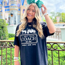  I Only Travel Coach Oversized Graphic Tee - kitchencabinetmagic