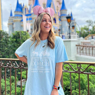  I Only Travel Coach Oversized Graphic Tee - kitchencabinetmagic