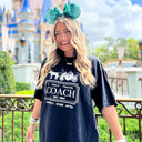  I Only Travel Coach Oversized Graphic Tee - kitchencabinetmagic