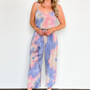  Cool Instincts Tie Dye Knit Jumpsuit - kitchencabinetmagic