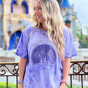Amethyst / SM Text Me When You Get Home Castle Graphic Tee - kitchencabinetmagic