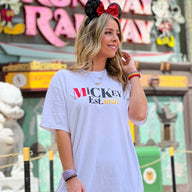  Mickey Est. 1928 Retro Graphic Tee - kitchencabinetmagic