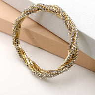  Stunning Luxury Rhinestone Twist Bracelet - kitchencabinetmagic