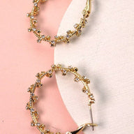  Endearing Style Rhinestone Wrap Hoop Earrings - kitchencabinetmagic