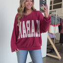 Alabama Oversize Corded Graphic Pullover
