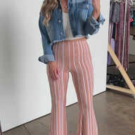 Darling Daze Striped Flare Pants