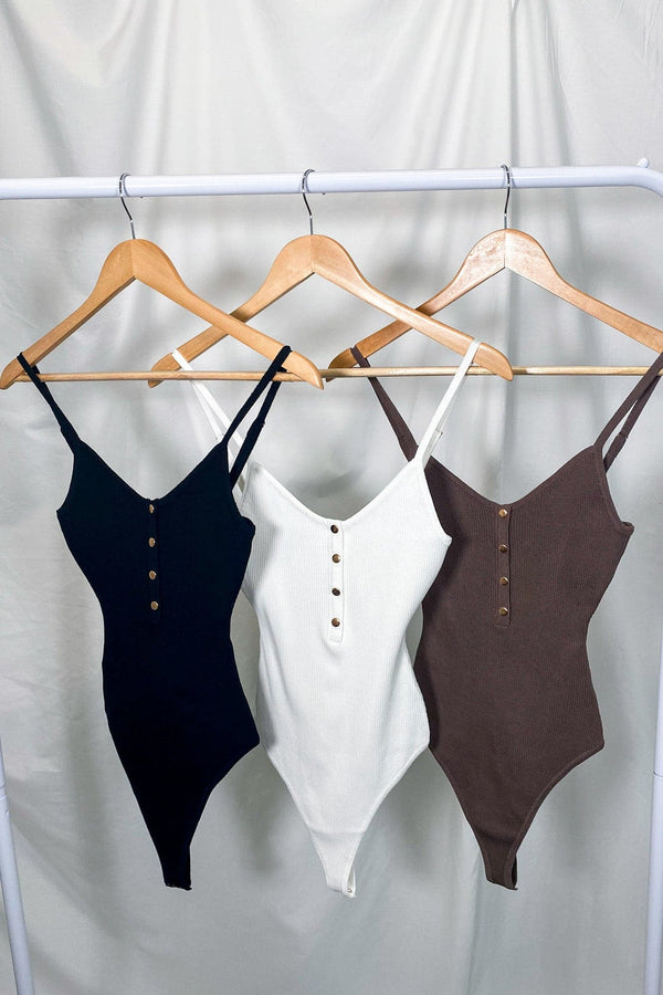  Adriane Button Detail Knit Bodysuit - FINAL SALE - angrybureaucrat