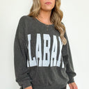  Alabama Oversize Corded Graphic Pullover - kitchencabinetmagic