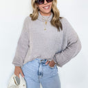 Light Gray / XS Aleisha Chenille Turtleneck Sweater - FINAL SALE - kitchencabinetmagic