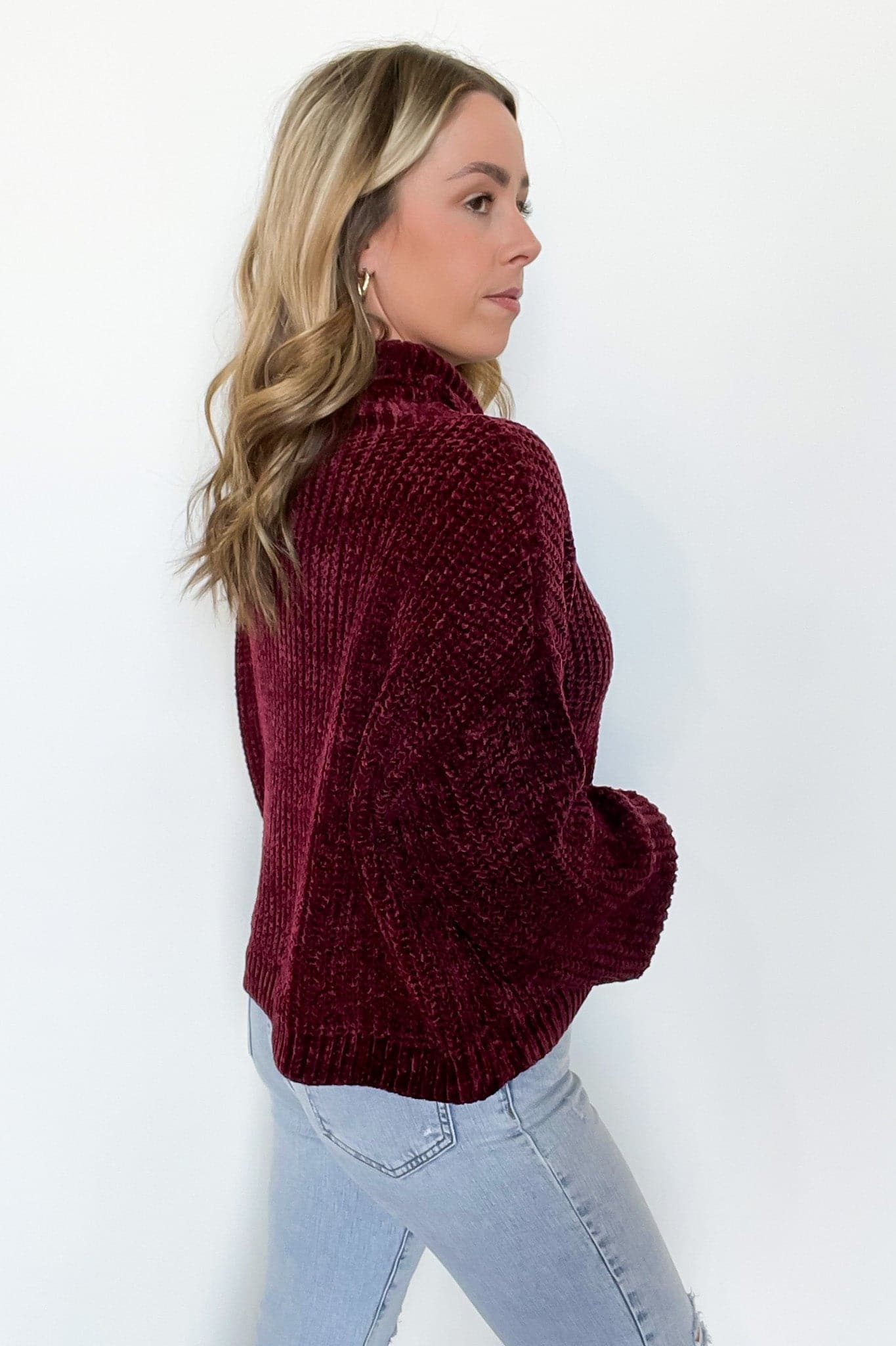  Aleisha Chenille Turtleneck Sweater - FINAL SALE - kitchencabinetmagic