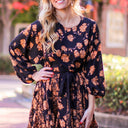  Awaited Perfection Flowy Mixed Floral Print Dress - FINAL SALE - kitchencabinetmagic
