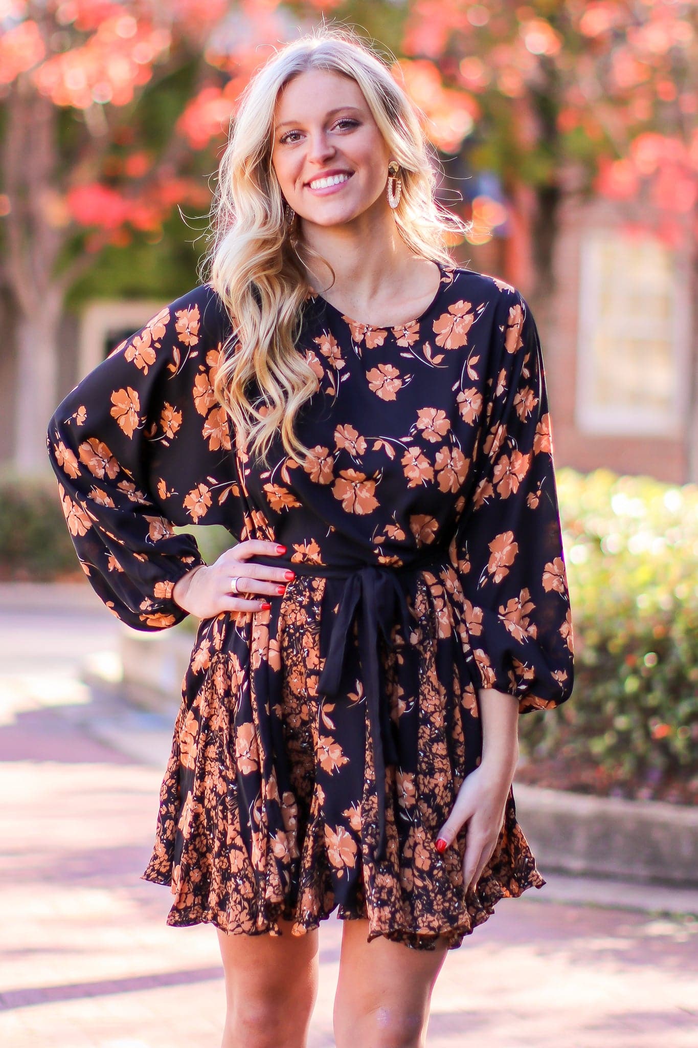  Awaited Perfection Flowy Mixed Floral Print Dress - FINAL SALE - kitchencabinetmagic