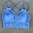 Spring Blue / S Sweet Muse Scallop Lace Bralette - kitchencabinetmagic