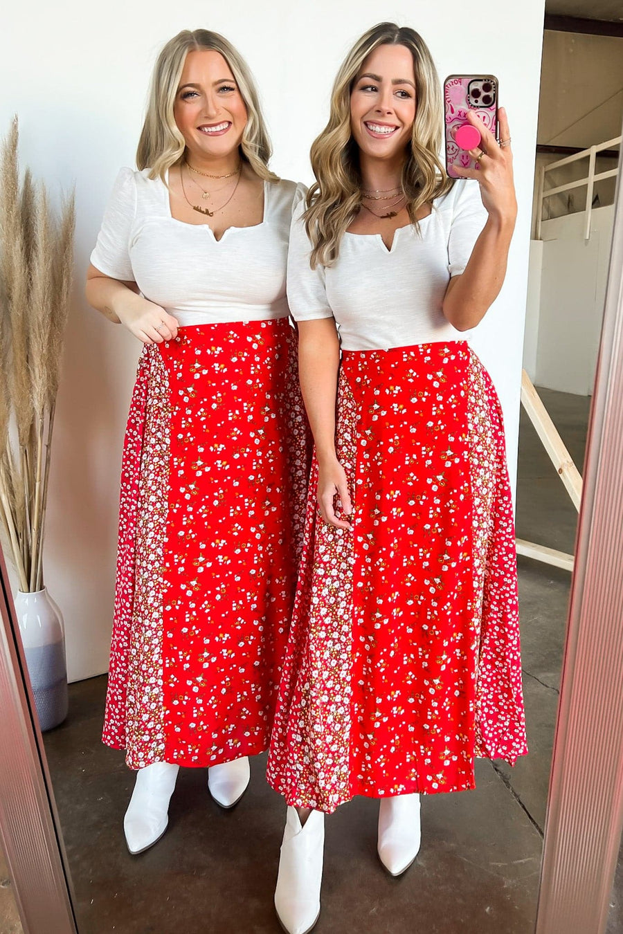  Blooming Perfection Floral Print Maxi Skirt - BACK IN STOCK - kitchencabinetmagic