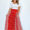  Blooming Perfection Floral Print Maxi Skirt - BACK IN STOCK - kitchencabinetmagic