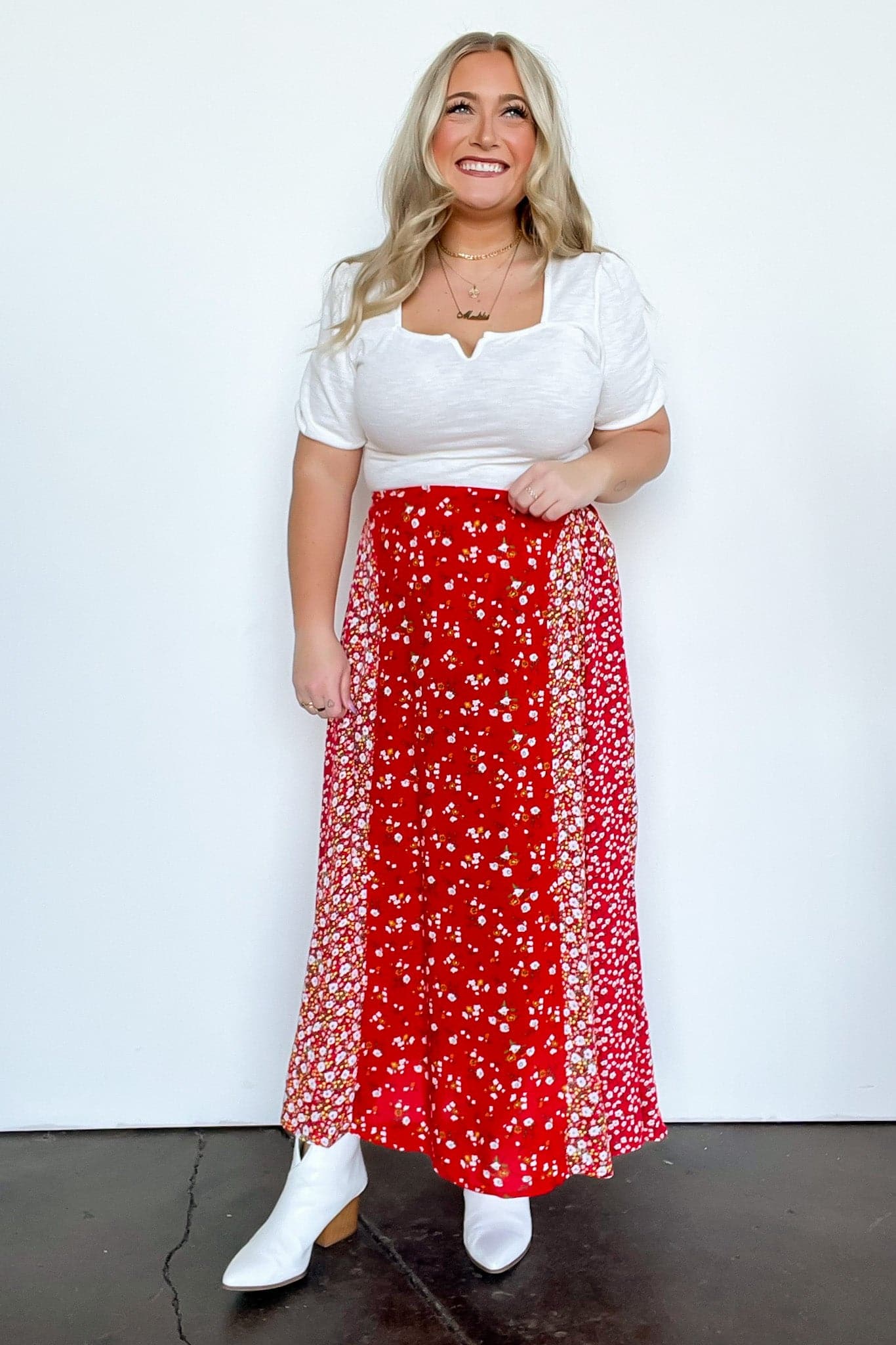  Blooming Perfection Floral Print Maxi Skirt - BACK IN STOCK - kitchencabinetmagic