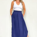  Boheme Smocked Waist Maxi Skirt - FINAL SALE - kitchencabinetmagic