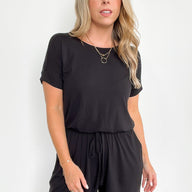  Casual Obsession Drawstring Romper - BACK IN STOCK - kitchencabinetmagic