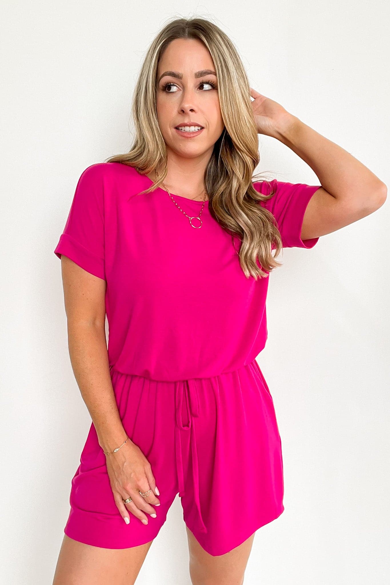  Casual Obsession Drawstring Romper - BACK IN STOCK - kitchencabinetmagic