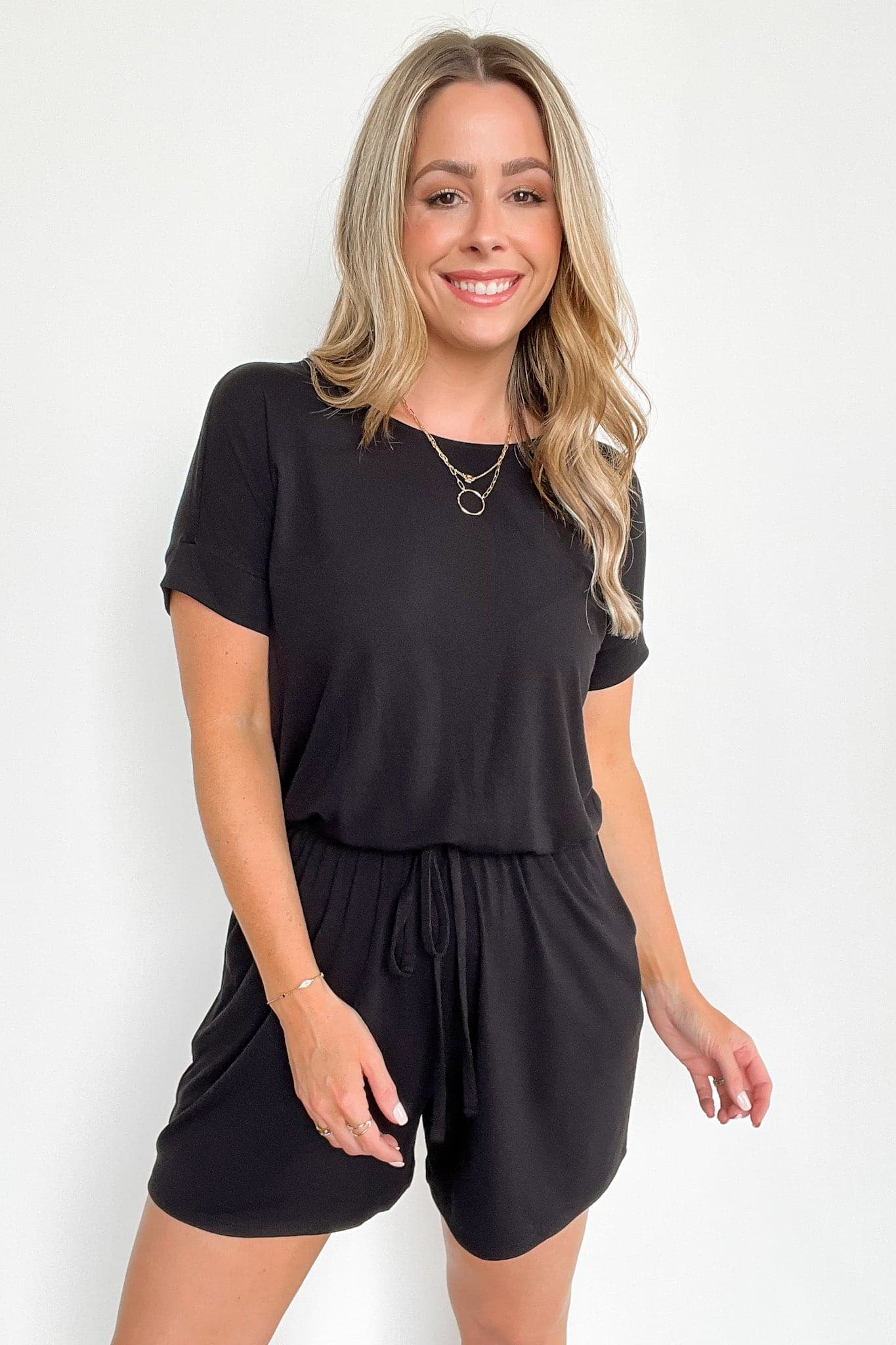  Casual Obsession Drawstring Romper - BACK IN STOCK - kitchencabinetmagic