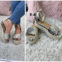  Chasing Lights Snake Print Wedges - FINAL SALE - kitchencabinetmagic