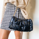 Black Chic Destinations Quilted Chain Bag - kitchencabinetmagic