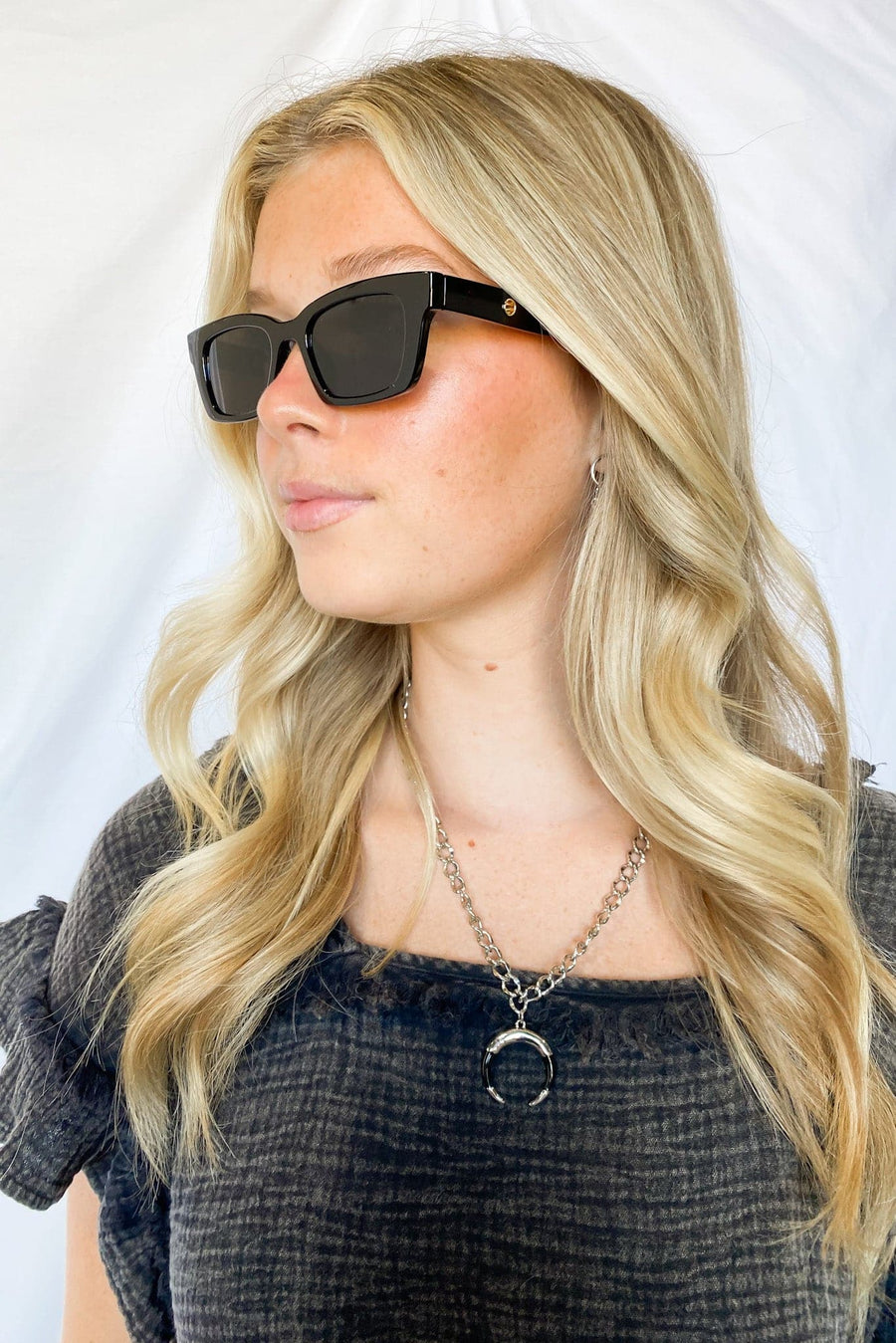 Black Cool Cutie Classic Acetate Tinted Sunglasses - kitchencabinetmagic