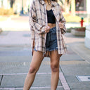  Dareen Plaid Oversized Button Down Shacket - FINAL SALE - kitchencabinetmagic