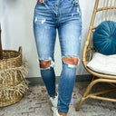  Dariah High Rise Cutout Mom Jeans - BACK IN STOCK - kitchencabinetmagic