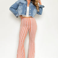  Darling Daze Striped Flare Pants - kitchencabinetmagic