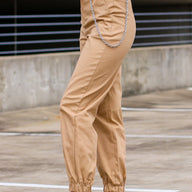  Delacruz High Waist Chain Detail Cargo Pants - FINAL SALE - kitchencabinetmagic