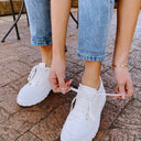  Don't Text Lace Up Platform Sneaker - FINAL SALE - kitchencabinetmagic